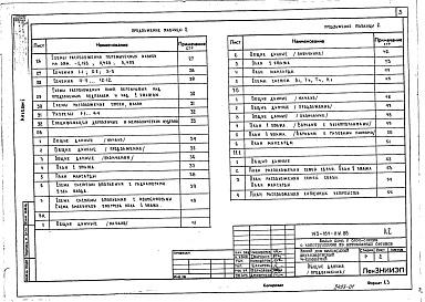 Состав фльбома. Типовой проект 143-184-11м.88Альбом 1 Архитектурно-строительные решения. Чертежи по инженерному оборудованию