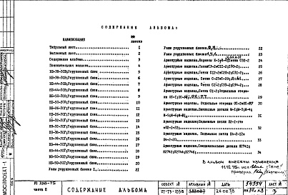 Состав фльбома. Шифр РС 3165-75Альбом 2 Арматурные изделия Часть 2