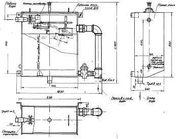 Состав Технический проект Т-2092 Бак разрыва струи емкостью 180 литров
