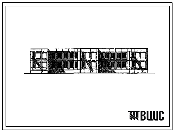 Фасады Типовой проект VI-52 Вариант 2 Детское дошкольное учреждение на 12 групп (280 мест) с применением сантехкабин (проект переведен в формат DWG)