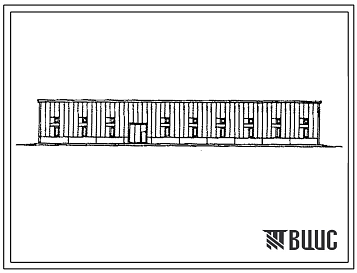 Фасады Типовой проект 400-034.88 Здания со стальным каркасом и легкопанельным теплоограждением для нефтепромысловых объектов высотой 4,8 м