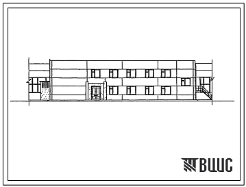 Фасады Типовой проект 416-1-0205.22.87 Административно-бытовой корпус хладобойни для скота мощностью 10 т мяса в смену