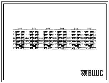 Фасады Типовой проект 113-126-58/1 5-этажный 6-секционный 90-квартирный жилой дом