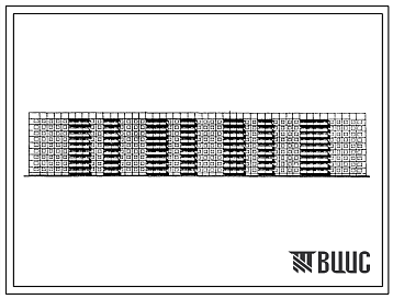 Фасады Типовой проект 111-121-109.86 9-этажный 5-секционный 260-квартирный молодежный кооперативный жилой дом