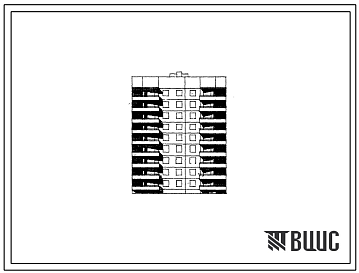 Фасады Типовой проект 90-05/1.2 Девятиэтажная 36-квартирная блок-секция