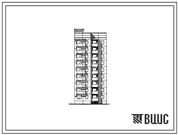 Фасады Типовой проект 94-0118.84 9-этажный 18-квартирный блок-элемент, правый Б 2п. 1Б-4Б /для строительства в г. Херсоне/