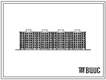 Фасады Типовой проект 111-88-2/74 Девятиэтажный четырехсекционный дом на 144 квартиры (однокомнатных 1Б-24, двухкомнатных 2Б-48, трехкомнатных 3Б-48, четырехкомнатных 4Б-24) с шагом поперечных стен 6,0 м для строительства во 2В климатическом подрайоне Белорусско
