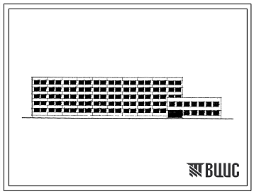 Фасады Типовой проект 111-88-6/75 Пятиэтажное общежитие на 395 мест.