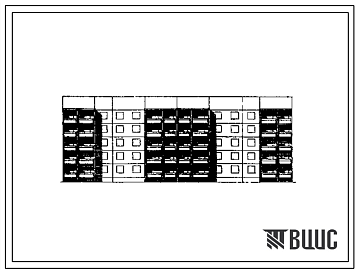 Фасады Типовой проект 90.1-082.83 Блок-секция 5-этажная 40-квартирная 1Б-2Б-3Б-3Б-1Б-2Б-3Б-3Б рядовая с торцовыми окончаниями (Шаг поперечных стен 3,0; 3,2; 3,6; 5,1 и 6,0 м СТЕНЫ ИЗ ОДНОСЛОЙНЫХ KEPАМЗИТОБЕТОННЫХ ПАНЕЛЕЙ, Пятиэтажные)