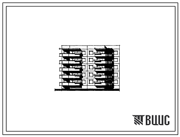 Фасады Типовой проект 152-04 Пятиэтажная 20-квартирная торцевая блок-секция правая (двухкомнатных 2Б-15; трехкомнатных 3Б-5).