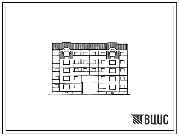 Фасады Типовой проект 90-0163.23.87 Компоновочный объемно-планировочный элемент 5 этажный 5.СП (для Владимирской области)