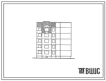 Фасады Типовой проект 90-0158.23.87 Компоновочный объемно-планировочный элемент 5 этажный 5.3-1П (для Владимирской области)