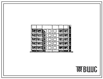 Фасады Типовой проект 90-0245.13.88 Блок-секция 5-этажная 19-квартирная угловая-торцовая (правая) 1-2-3-3 (для г. Иваново)