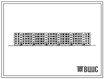 Фасады Типовой проект 1-468А-20  Пятиэтажный шестисекционный крупнопанельный 78(79) квартирный жилой дом