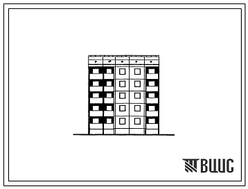 Фасады Типовой проект 94-018/1.2 5-этажная  рядовая и торцовая блок-секция на 10 квартир правая 3Б-4Б