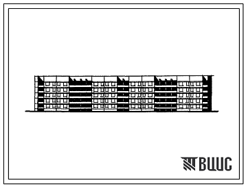 Фасады Типовой проект 111-152-13/1 5 этажный 4-х секционный жилой дом на 79 квартир