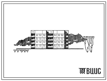 Фасады Типовой проект 111-26-77.83 4-этажный двухсекционный 24-квартирный жилой дом с укрупненными элементами
