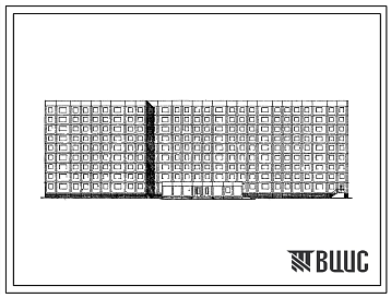 Фасады Типовой проект 161-97-313с.87 9-этажное общежитие на 628 человек для рабочих и служащих