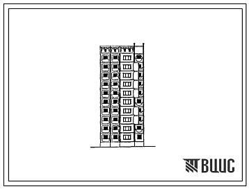 Фасады Типовой проект 97-0381с.23.89 10-этажный компоновочный объемно-планировочный элемент КОПЭ 10.22 для г. Новокузнецка