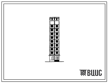Фасады Типовой проект 97-0380с.23.89 10-этажный компоновочный объемно-планировочный элемент КОПЭ 10.21 для г. Новокузнецка