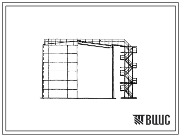 Фасады Типовой проект 705-4-23 Резервуар из нержавеющей стали для агрессивных химических продуктов емкостью 1000м3, собираемый методом рулонирования, с щитовой кровлей.