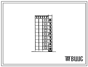 Фасады Типовой проект 97-0350с.23.88 9-этажный компоновочный объемно-планировочный элемент КОПЭ 9.4 для Кемеровской области