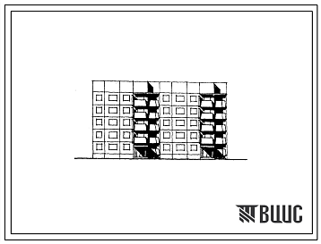 Фасады Типовой проект 138-018с/1.2 Блок-секция 5-этажная 29-квартирная рядовая 1Б.1Б.2Б.2Б.3А.3А для Сахалинской области