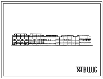 Фасады Типовой проект 503-1-39.85 Производственный корпус автотранспортного предприятия на 200 автобусов с закрытой стоянкой