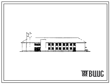 Фасады Типовой проект 264-20-59 Административное здание на 70 рабочих мест (асимметричное решение)