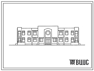 Фасады Типовой проект 264-20-98.13.88 Поселковый совет. Для Белорусской ССР