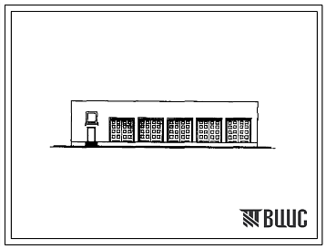 Фасады Типовой проект 224-9-181пв.83 Учебный гараж на 5 автомобилей межшкольного учебно-производственного комбината (стены кирпичные) на 10 групп (300 мест)