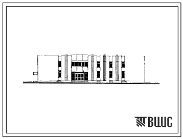 Фасады Типовой проект 264-12-240с.85 Сельский клуб на 500 посетителей (зал на 400 мест)