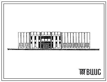 Фасады Типовой проект 264-12-241.85 Сельский клуб на 500 посетителей (зал на 400 мест)