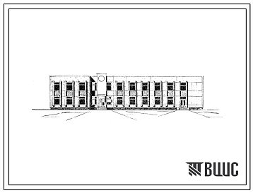 Фасады Типовой проект 261-20-72 Административное здание на 35 рабочих мест для сельских и поселковых советов