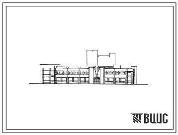 Фасады Типовой проект 262-12-267.86 Сельский дом культуры, в конструкциях 1.020-1/83, с залом на 400 мест