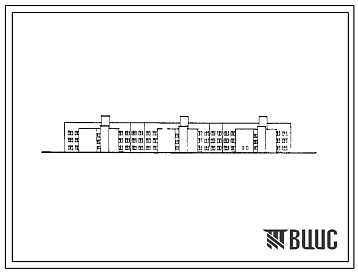 Фасады Типовой проект 224-3-30.85 Школа-интернат для детей сирот и детей, оставшихся без попечения родителей, на 380 воспитанников. Здание трехэтажное. Стены из кирпича.
