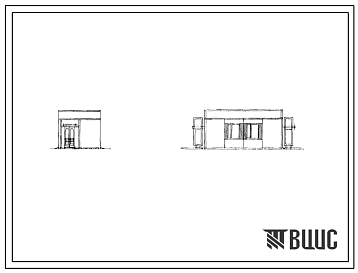 Фасады Типовой проект 416-5-46.90 Проходной пункт на 1 проход (стены из легкобетонных панелей серии 1.090.1-1/88)