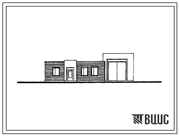 Фасады Типовой проект 416-6-33.89 Пожарное депо на 1 автомобиль для совхозов и колхозов