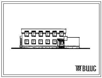 Фасады Типовой проект 411-1-112.83 Производственно-лабораторный корпус лесхоза (лесхоззага)