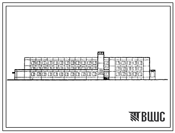 Фасады Типовой проект 416-1-227.89 Административно-бытовой корпус на 600 человек для предприятия химического машиностроения