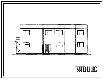 Фасады Типовой проект 416-4-127.89 Бытовое здание для станционных рабочих на 100 человек.