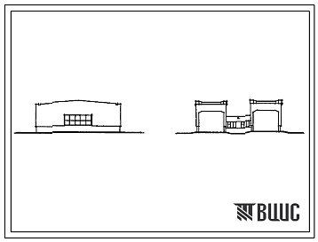 Фасады Типовой проект 503-9-20.86 Автомобильные весы грузоподъемностью 30 т на два проезда с платформой длиной 15 м (кроме южных областей)
