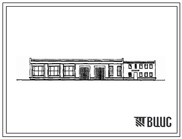 Фасады Типовой проект 416-7-204.84 Производственный корпус ремонтно-механической мастерской на 50 условных ремонтов в год
