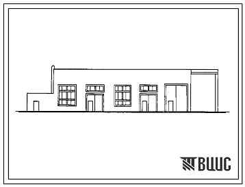 Фасады Типовой проект 816-1-163.88 Цех для сборки и предпродажного обслуживания 2000 единиц сельхозтехники с кирпичными стенами