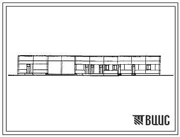 Фасады Типовой проект 416-7-220.85 Здание хозяйственно-технического обслуживания. Тип II