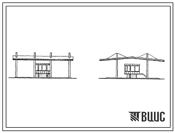 Фасады Типовой проект 416-7-226с.85 Автомобильные весы грузоподъемностью 30 т на два проезда с длиной платформы 15 м
