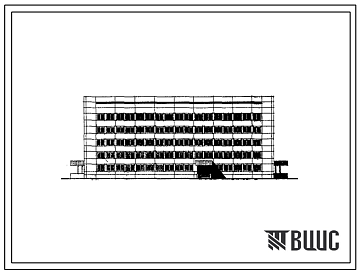 Фасады Типовой проект VII-76 Районная санитарно-эпидемиологическая станция