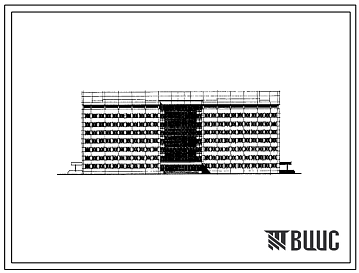 Фасады Типовой проект VII-77 Кожно-венерологический диспансер на 360 посещений в смену со стационаром на 240 коек