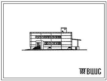 Фасады Типовой проект 807-29-2.83 Главный корпус межрайонного отделения «Зоответснаб» с товарооборотом до 1 млн. рублей в год