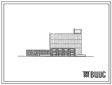 Фасады Типовой проект 602-91.87 Здание АТС на 20 тыс. номеров (в конструкциях серии 1.020-1/83)